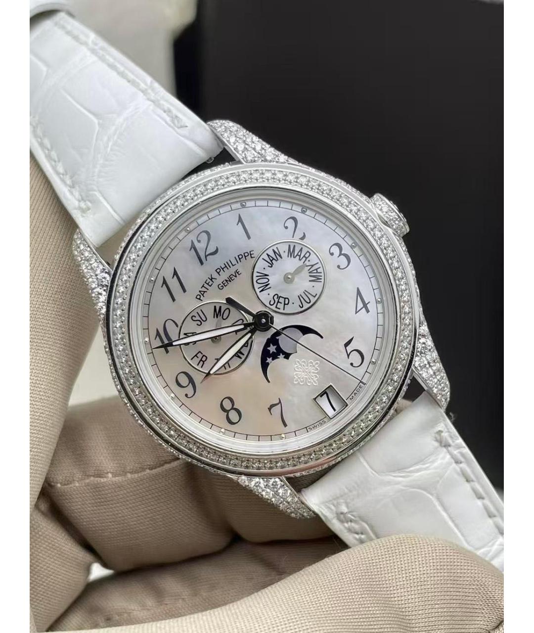 PATEK PHILIPPE Белые часы из белого золота, фото 3