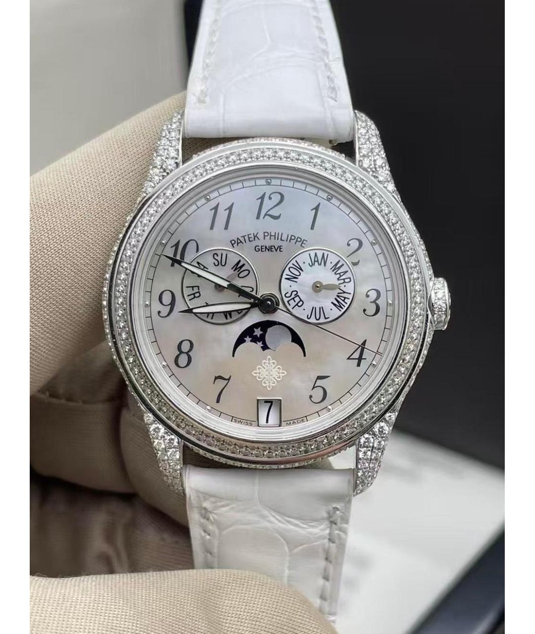 PATEK PHILIPPE Белые часы из белого золота, фото 2