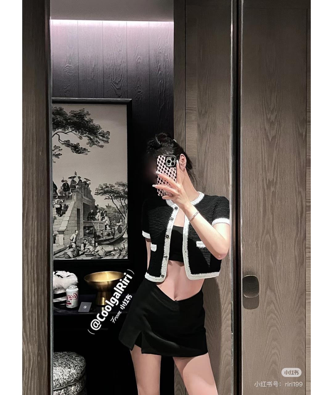 CHANEL Черный кардиган, фото 3