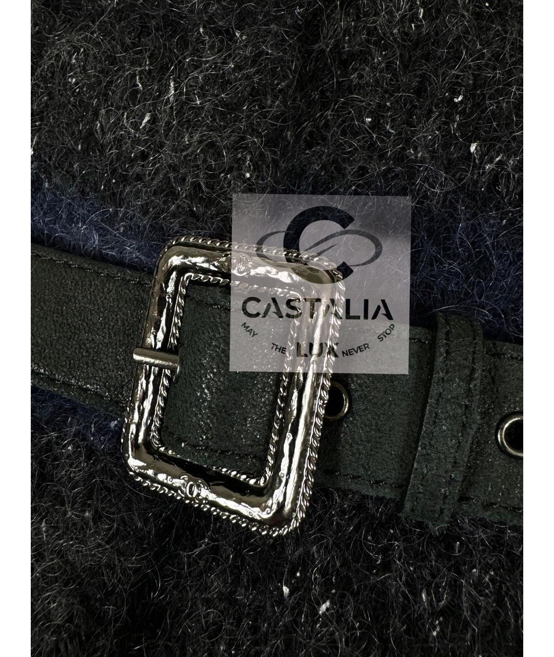 CHANEL Темно-синее кашемировое пальто, фото 5