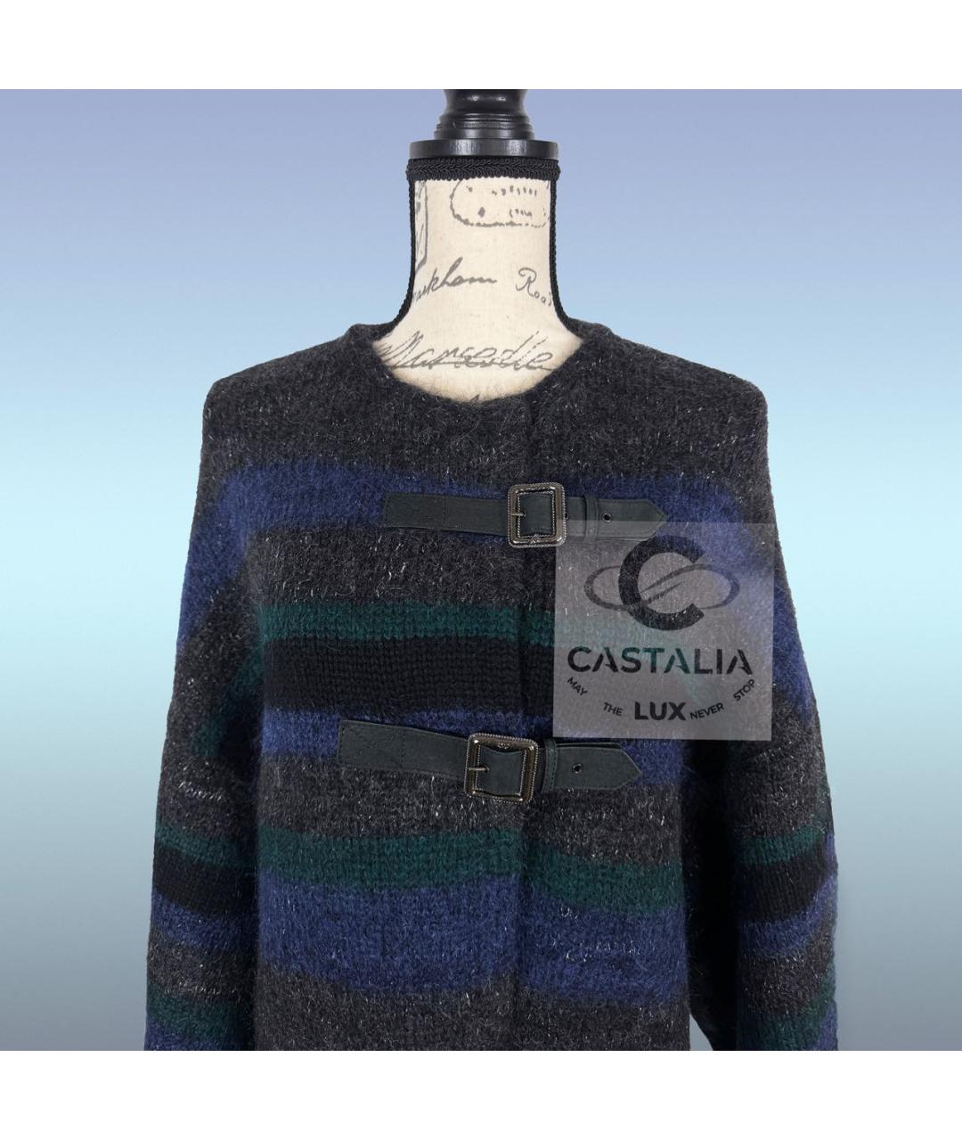 CHANEL Темно-синее кашемировое пальто, фото 4