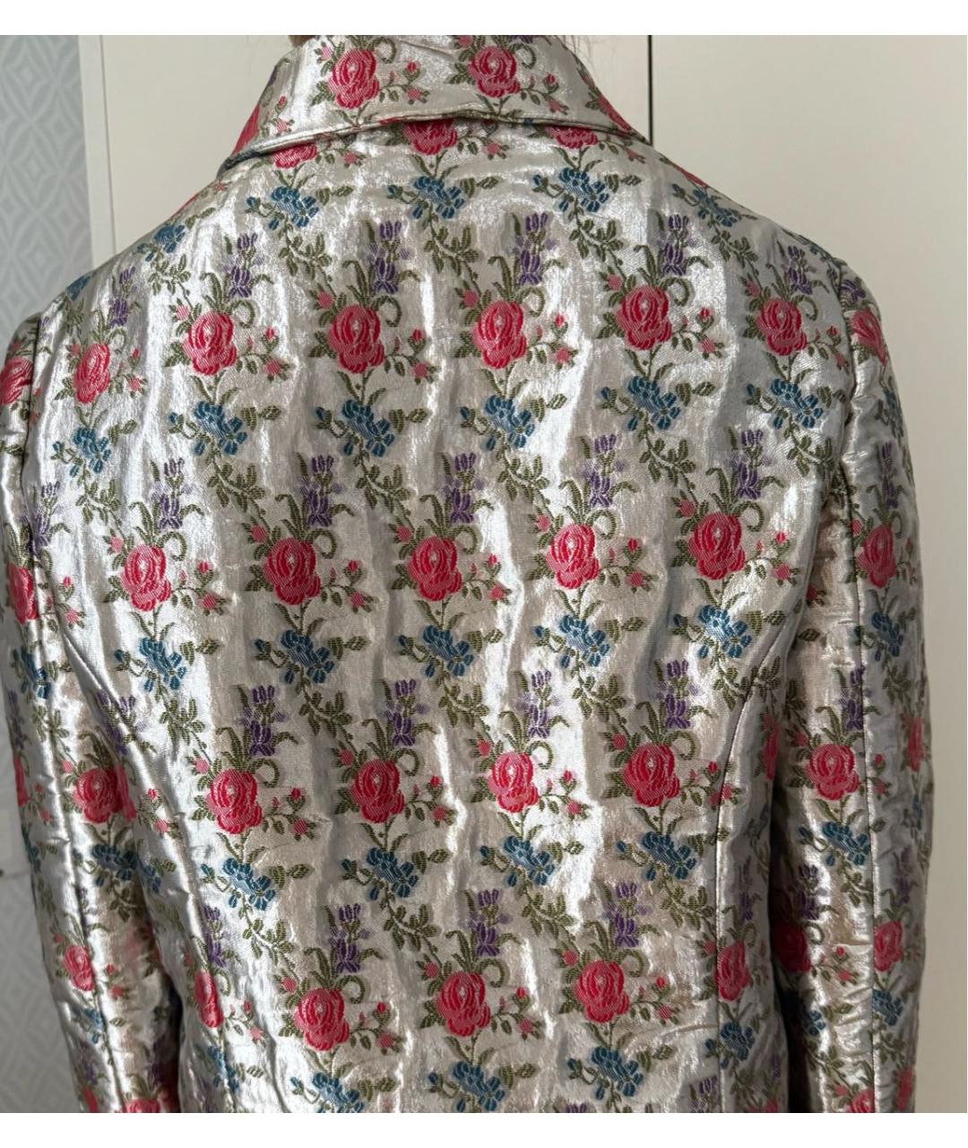 MIU MIU Мульти шелковый жакет/пиджак, фото 3