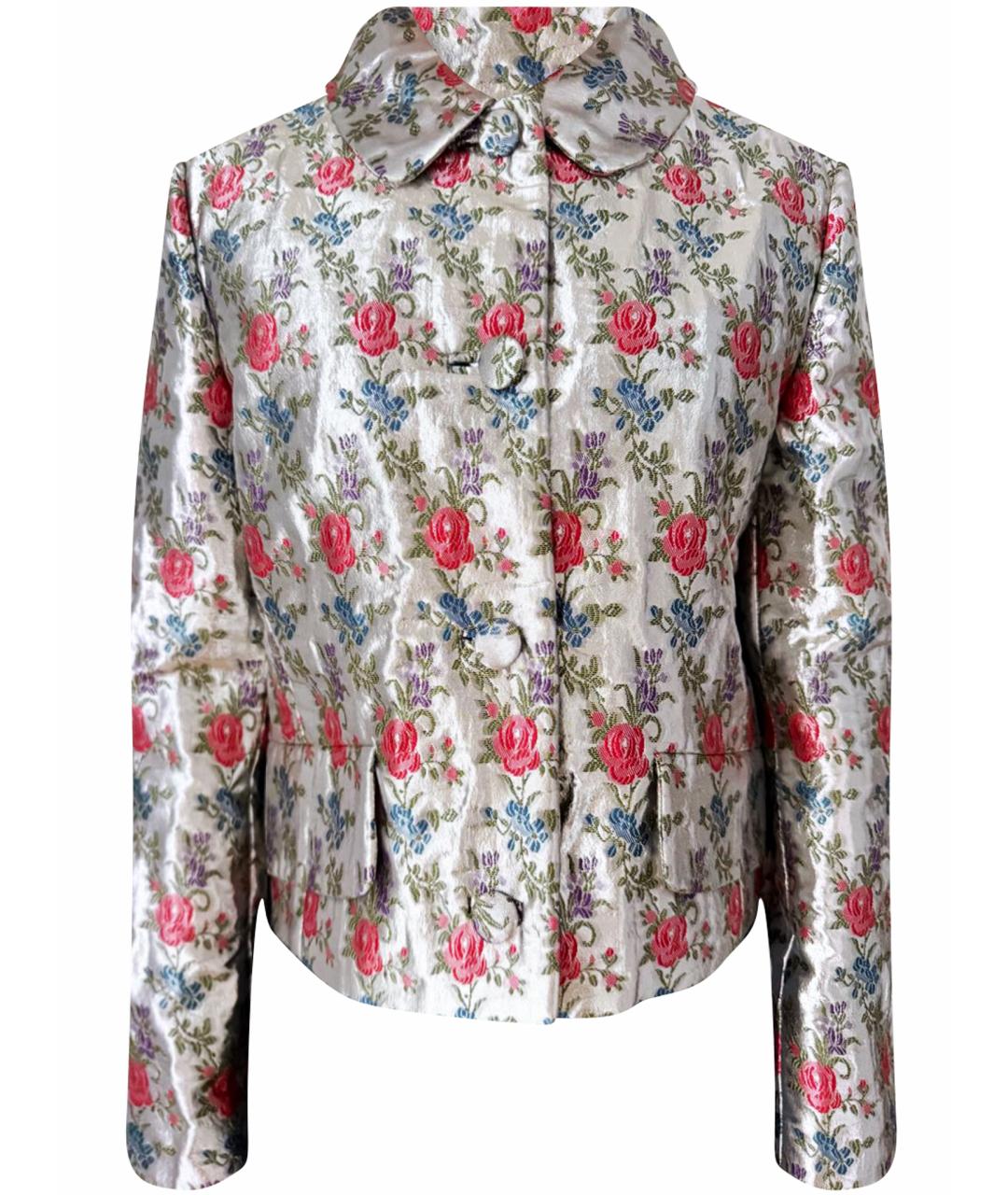 MIU MIU Мульти шелковый жакет/пиджак, фото 1