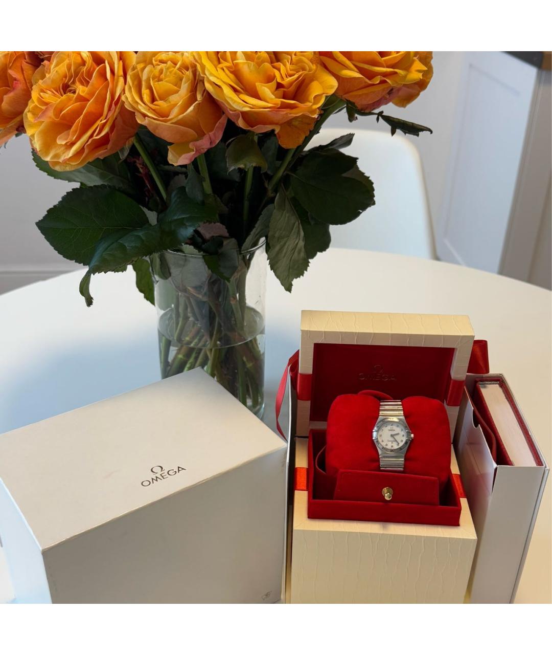 OMEGA Серебряные часы, фото 4