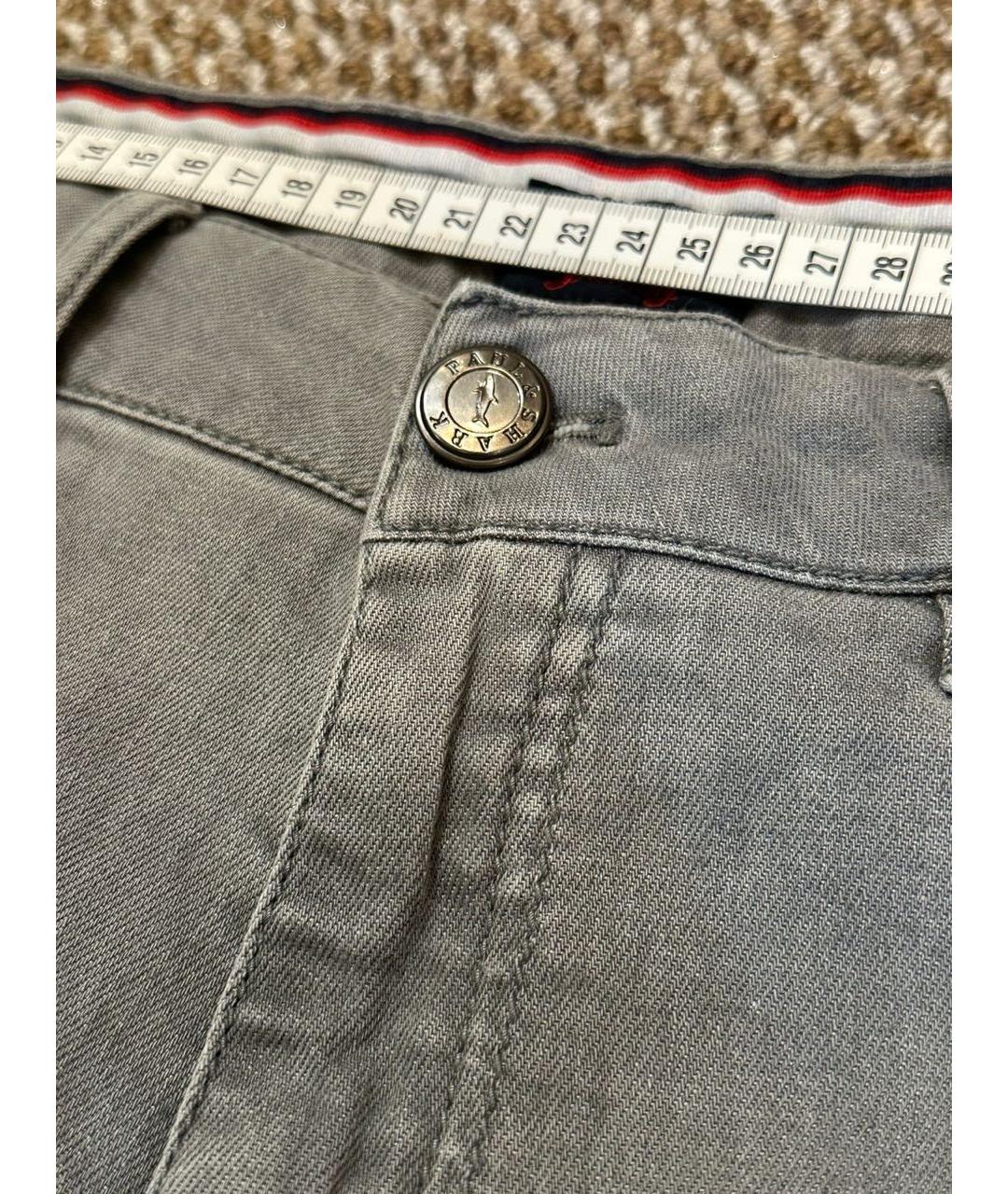 PAUL & SHARK Серые хлопко-эластановые джинсы скинни, фото 5