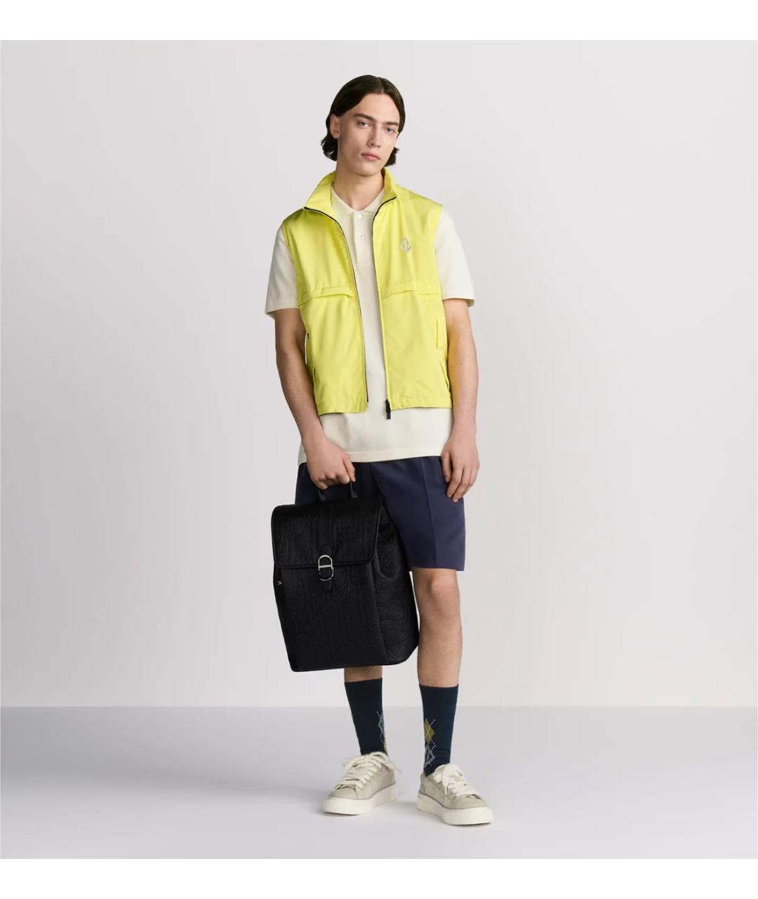 CHRISTIAN DIOR Черный кожаный рюкзак, фото 2