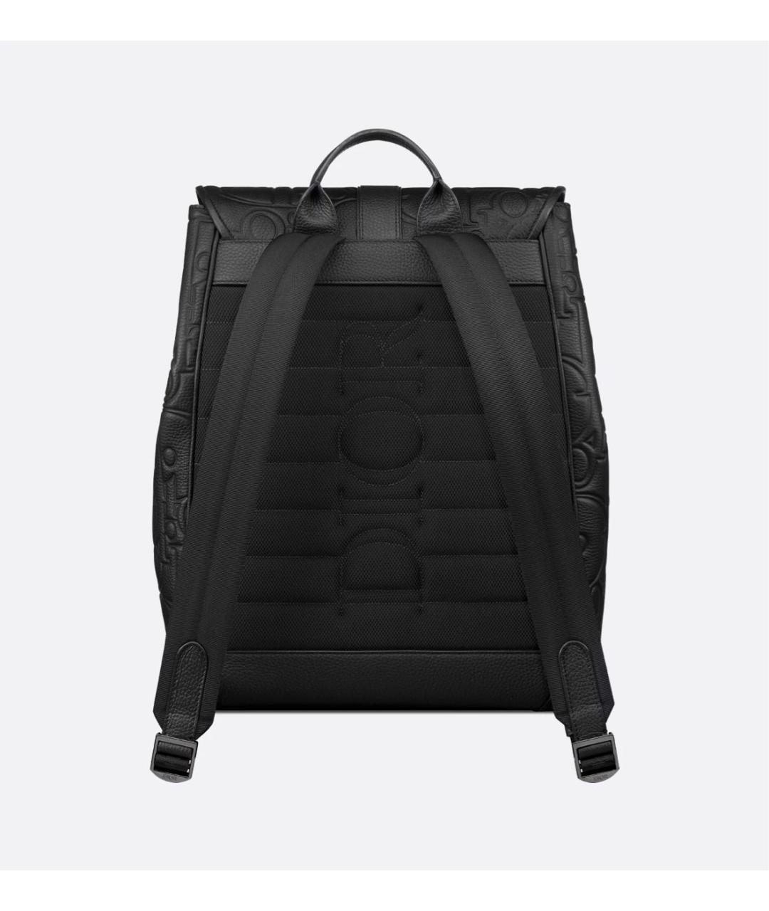 CHRISTIAN DIOR Черный кожаный рюкзак, фото 3