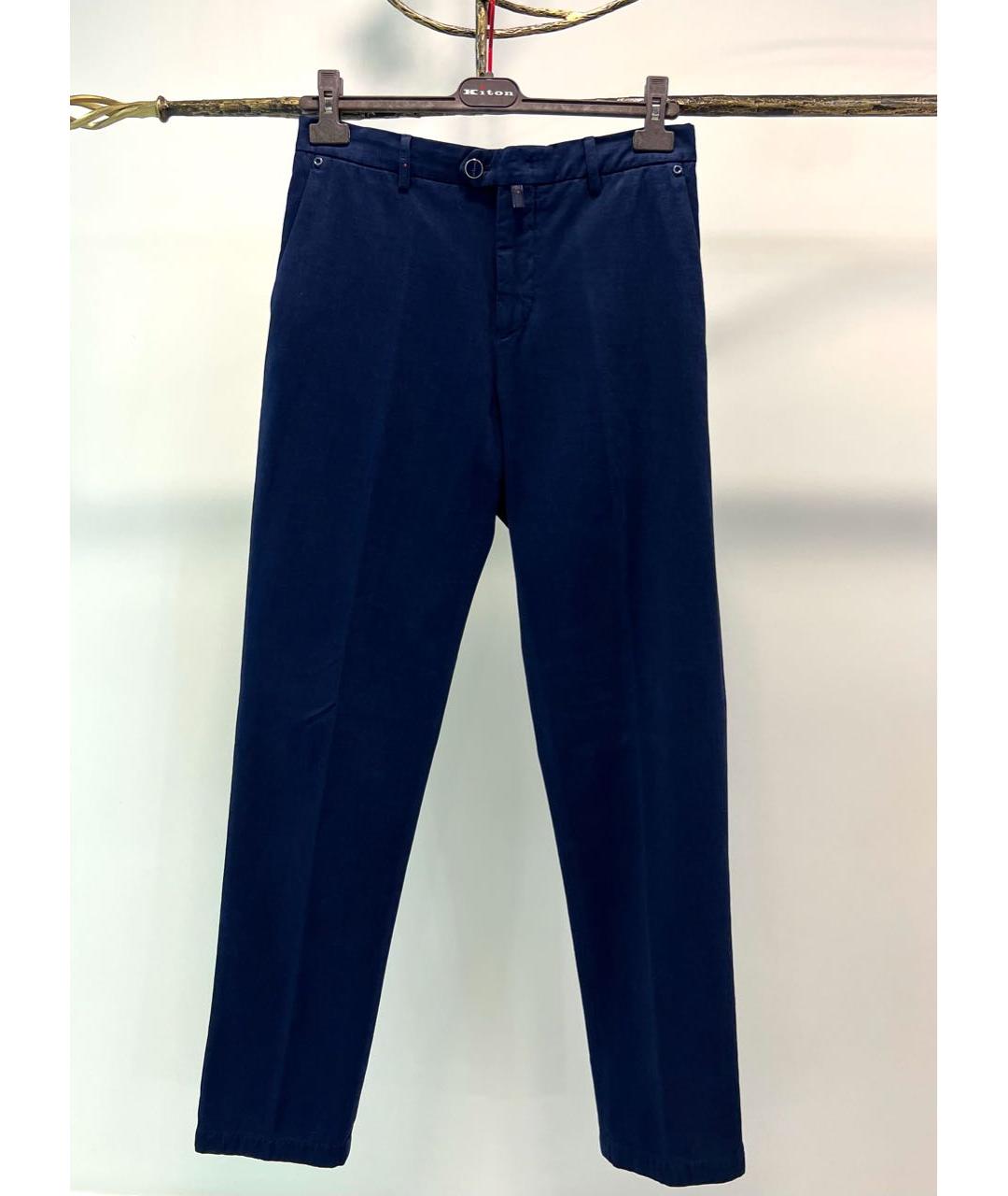 KITON Темно-синие хлопковые джинсы скинни, фото 7