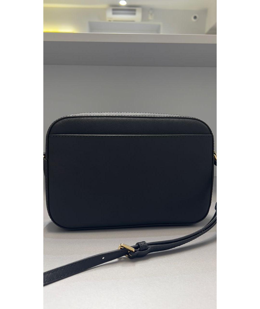 MICHAEL KORS Черная кожаная сумка через плечо, фото 3