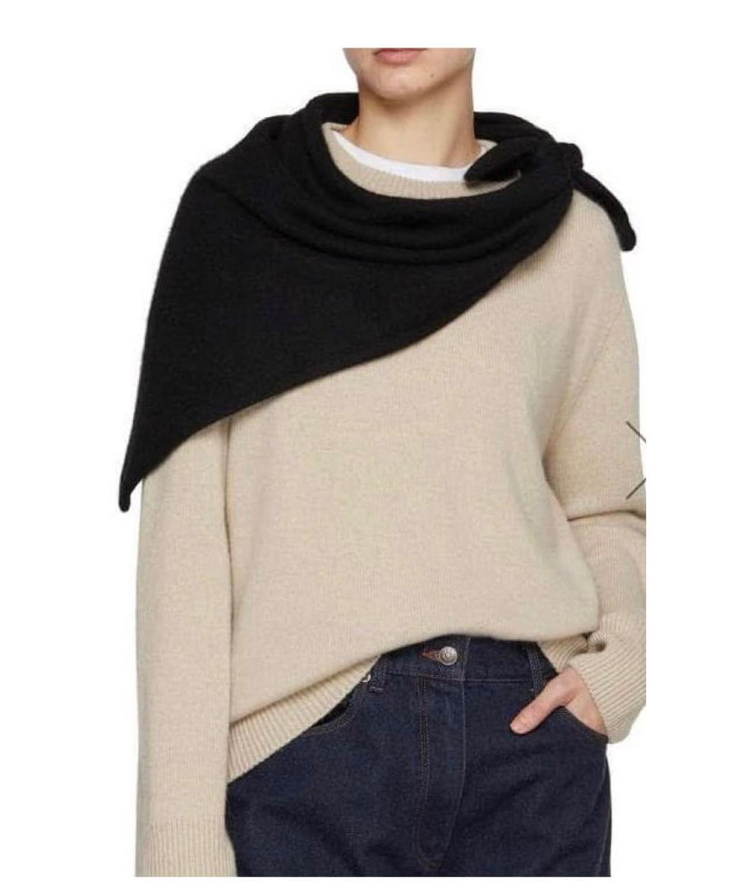 THE ROW Черная кашемировая повязка на голову, фото 3