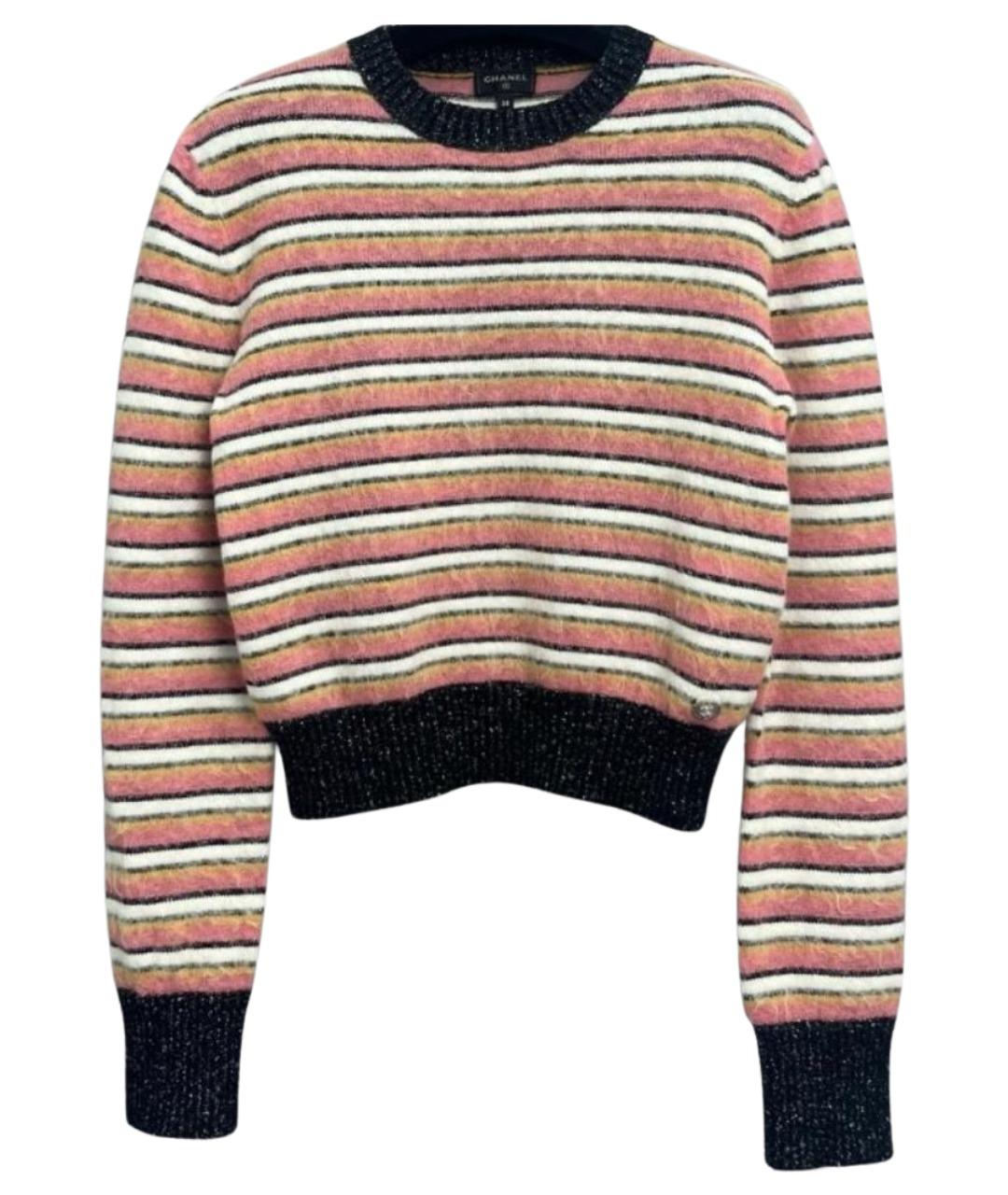 CHANEL Розовый хлопковый джемпер / свитер, фото 1