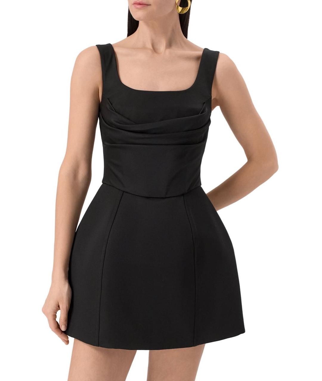 GIUSEPPE DI MORABITO Черный шерстяной сарафан, фото 3