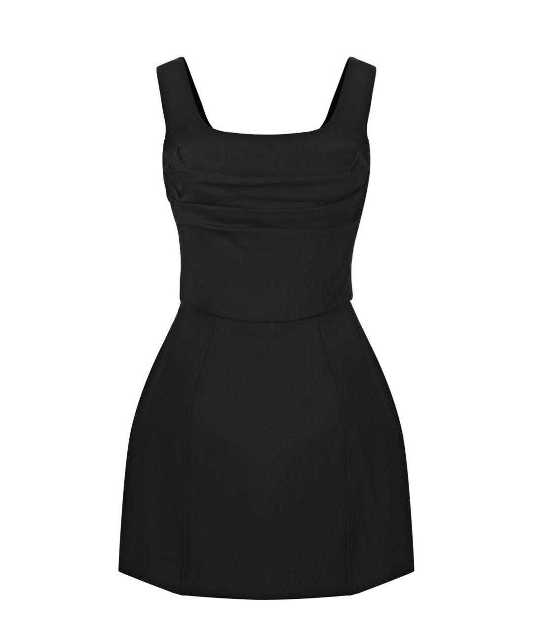 GIUSEPPE DI MORABITO Черный шерстяной сарафан, фото 1