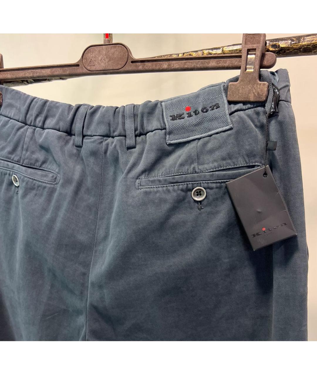 KITON Антрацитовые хлопковые джинсы скинни, фото 4