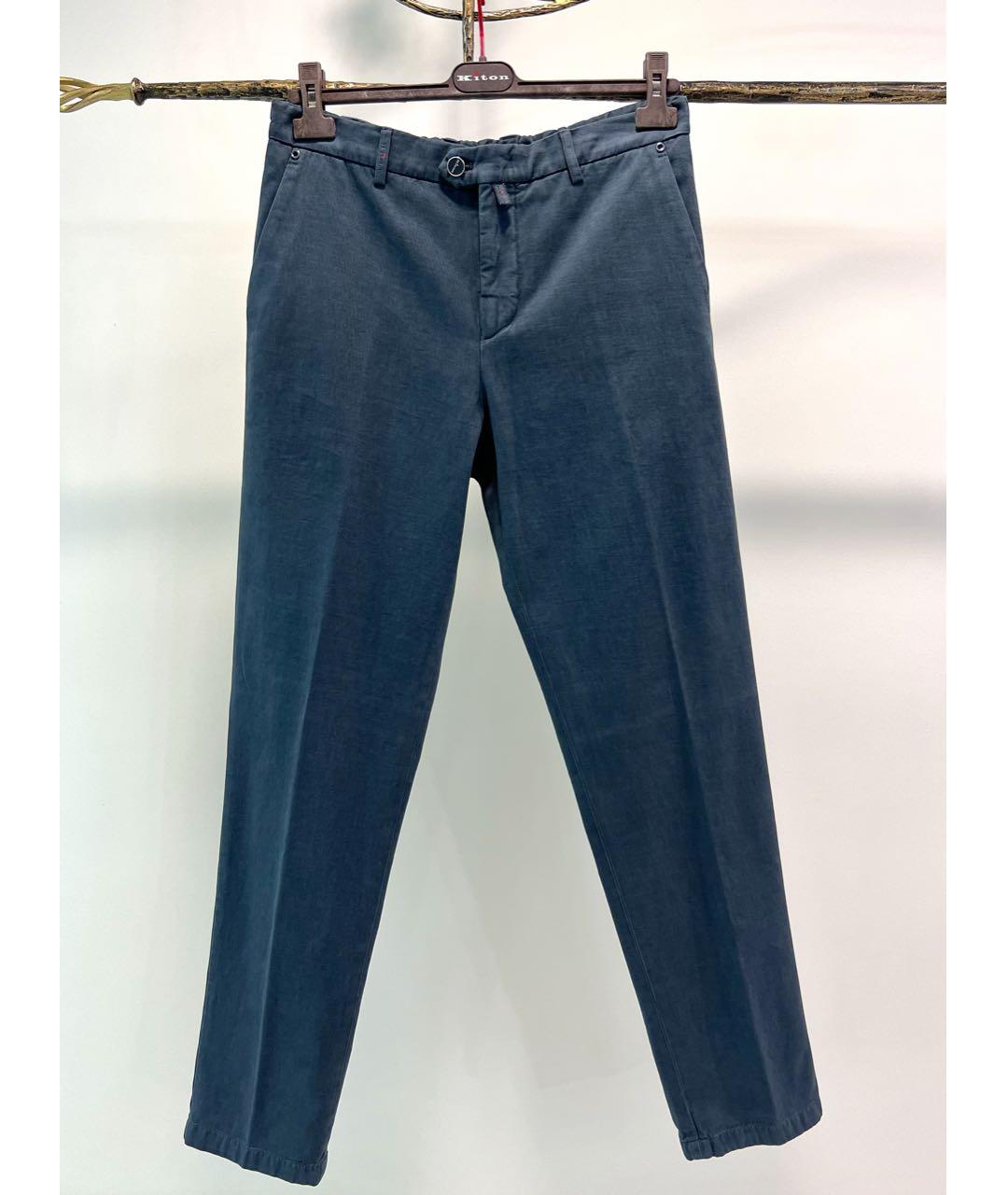 KITON Антрацитовые хлопковые джинсы скинни, фото 7