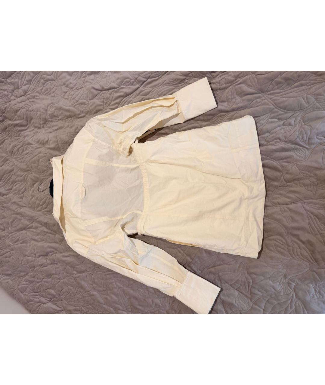 JACQUEMUS Бежевое хлопковое коктейльное платье, фото 3