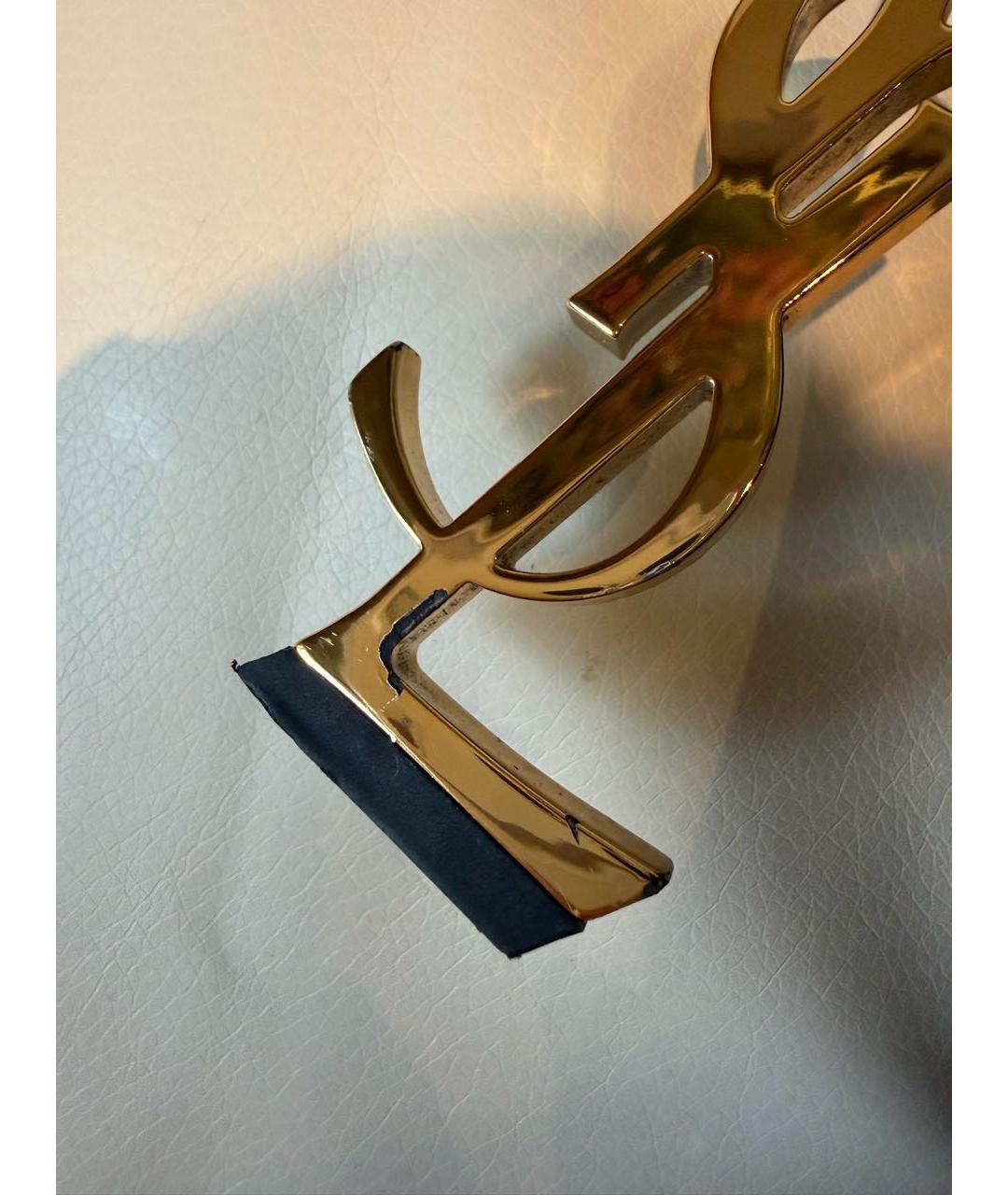 SAINT LAURENT Черные босоножки из лакированной кожи, фото 6