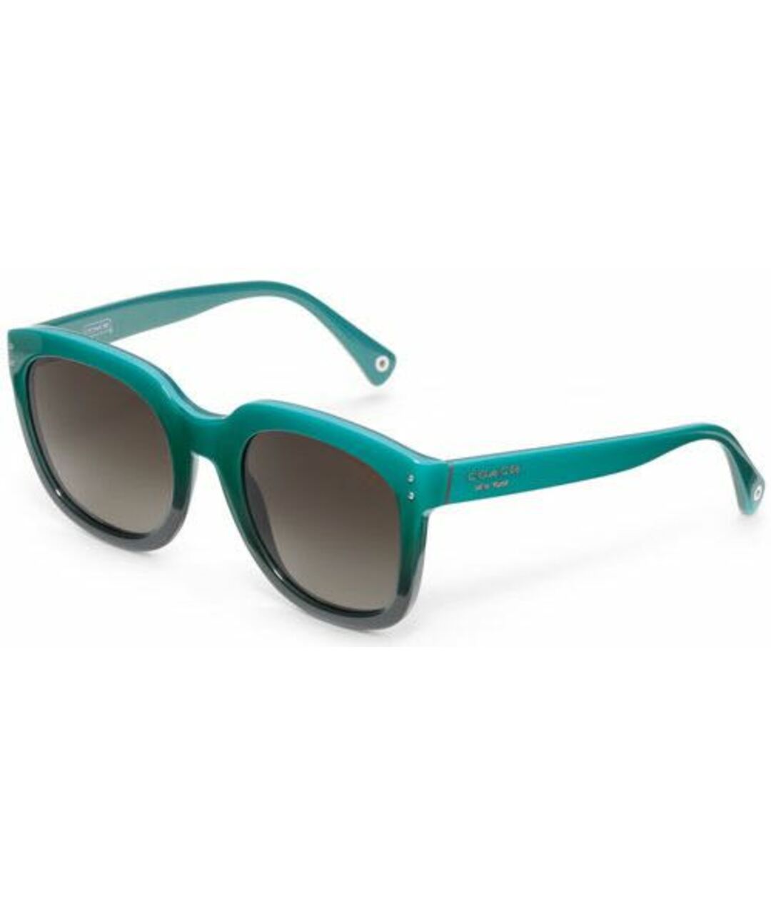 COACH Бирюзовые пластиковые солнцезащитные очки, фото 1