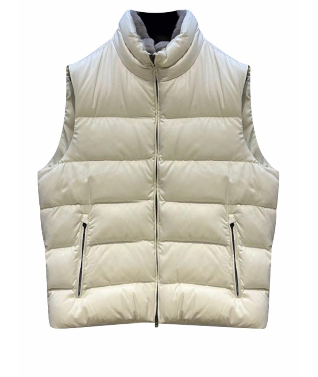 HERNO Белый полиэстеровый жилет, фото 1
