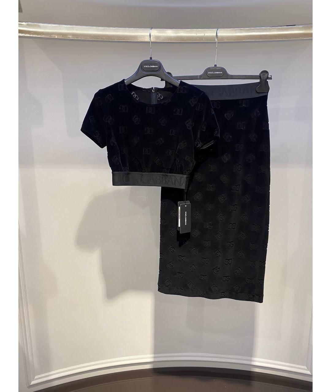 DOLCE&GABBANA Черный костюм с юбками, фото 3