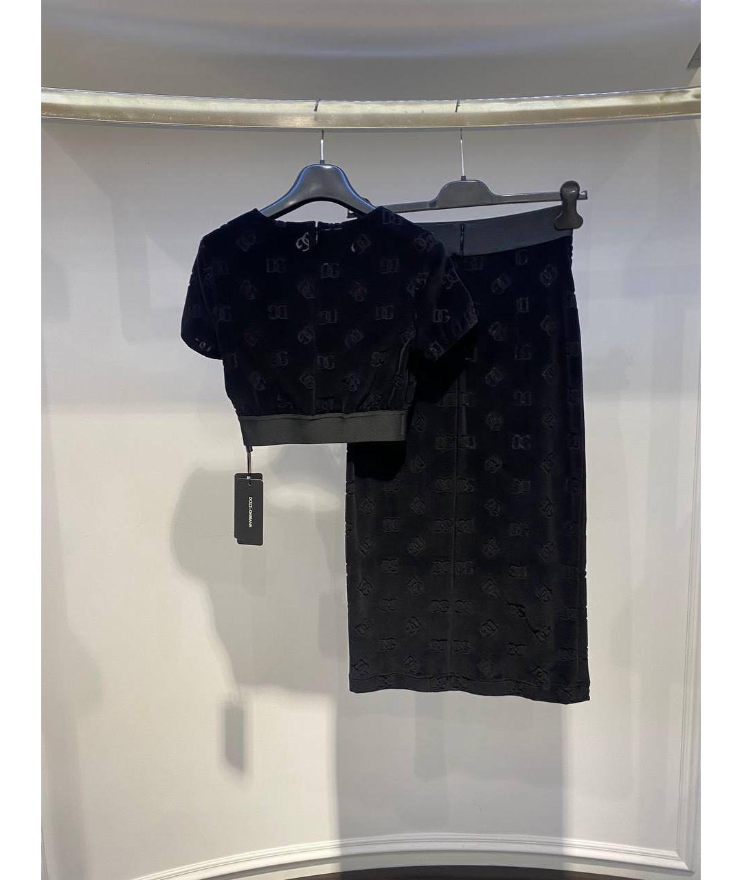 DOLCE&GABBANA Черный костюм с юбками, фото 2