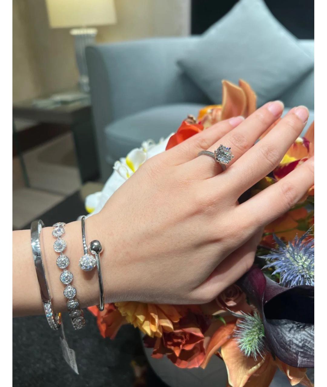 TIFFANY&CO Серебрянный браслет из белого золота, фото 5