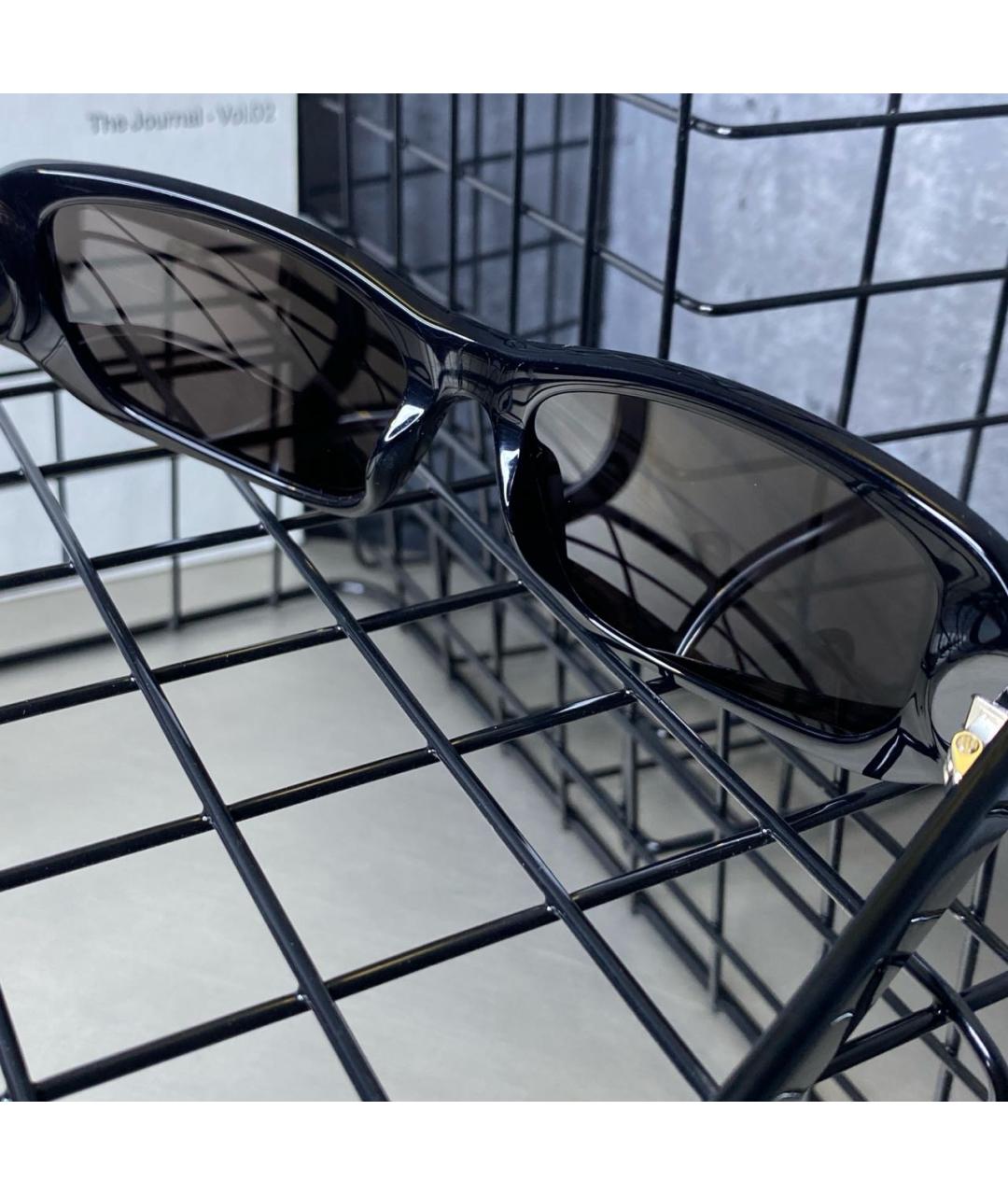 BALENCIAGA Черные пластиковые солнцезащитные очки, фото 8