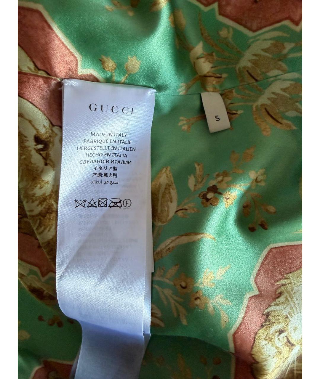 GUCCI Золотой полиамидовый кардиган, фото 5