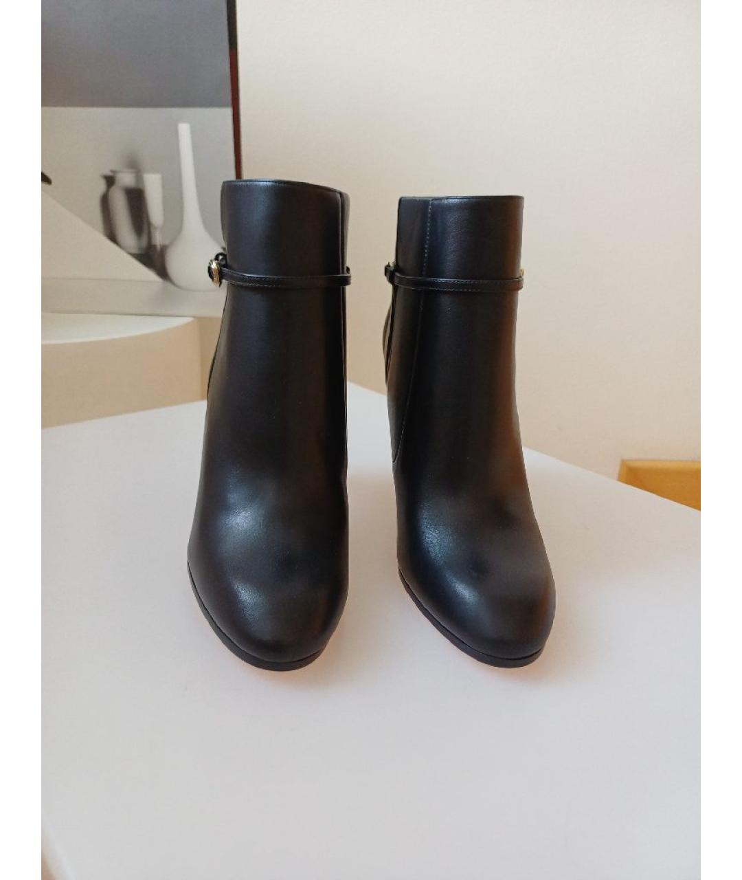 NINA RICCI Черные кожаные ботильоны, фото 6
