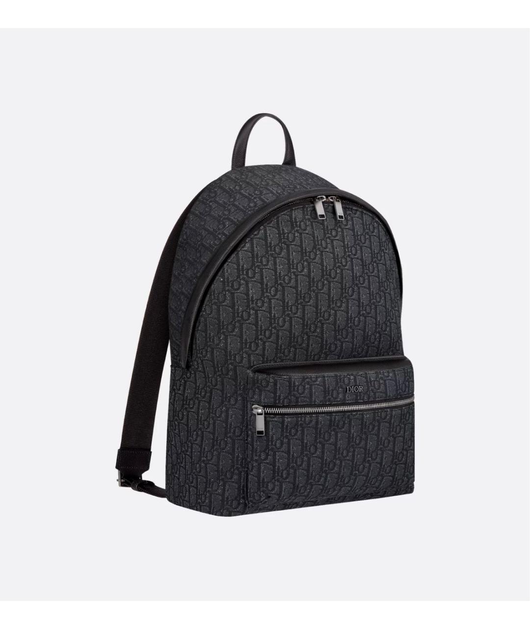 CHRISTIAN DIOR Черный тканевый рюкзак, фото 4