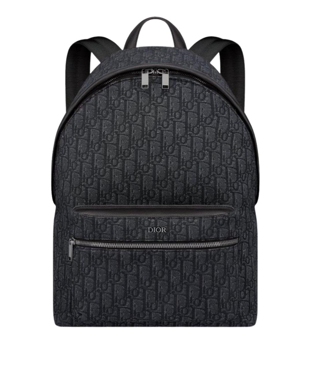 CHRISTIAN DIOR Черный тканевый рюкзак, фото 1