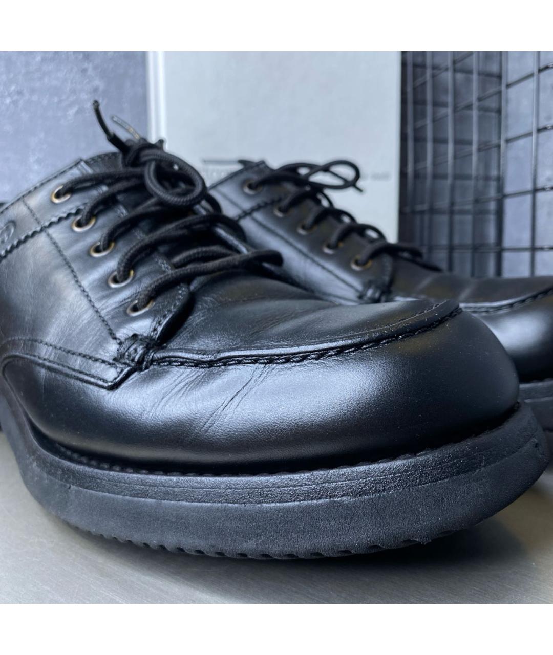 GUCCI Черные кожаные низкие ботинки, фото 6