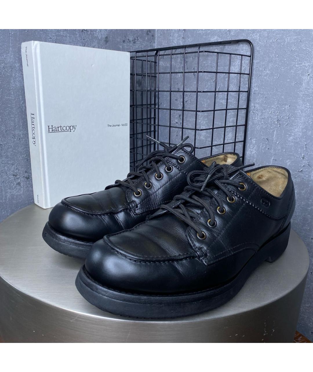 GUCCI Черные кожаные низкие ботинки, фото 2