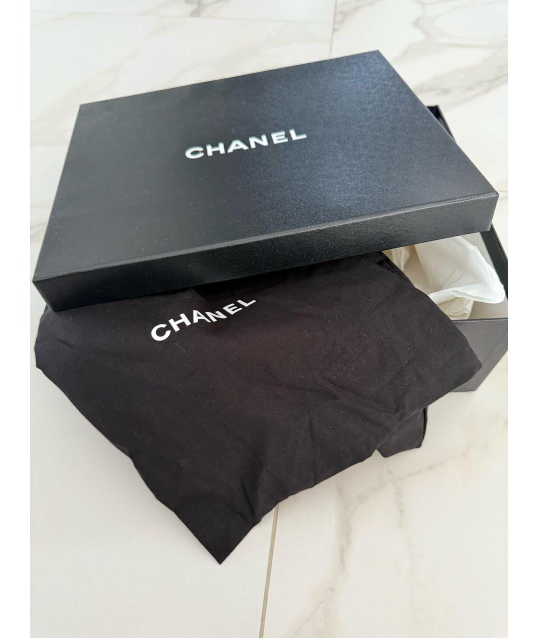 CHANEL Коричневые резиновые ботинки, фото 5