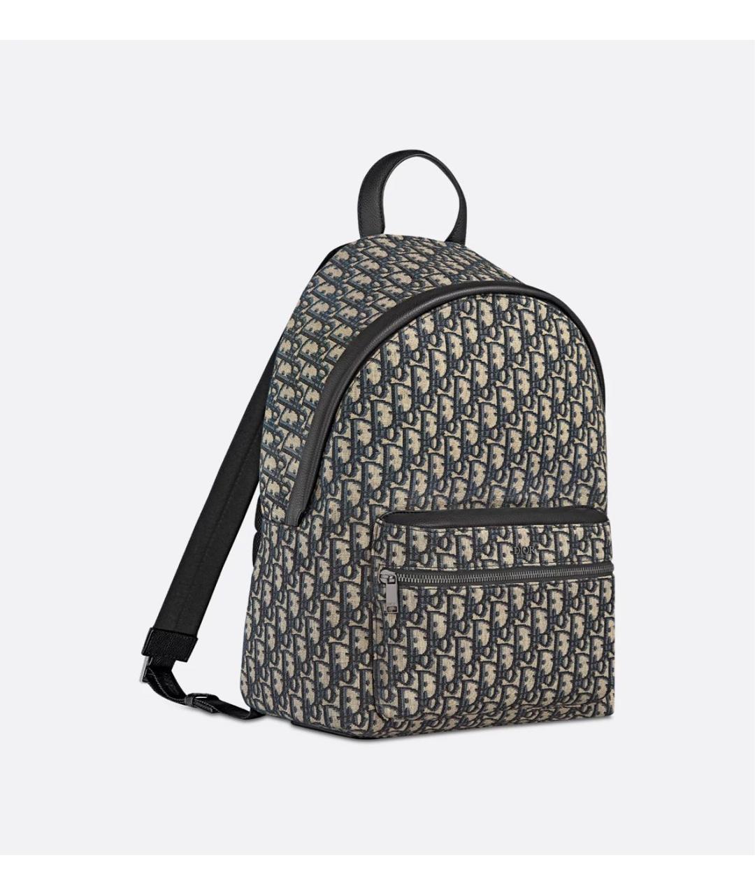 CHRISTIAN DIOR Бежевый тканевый рюкзак, фото 4