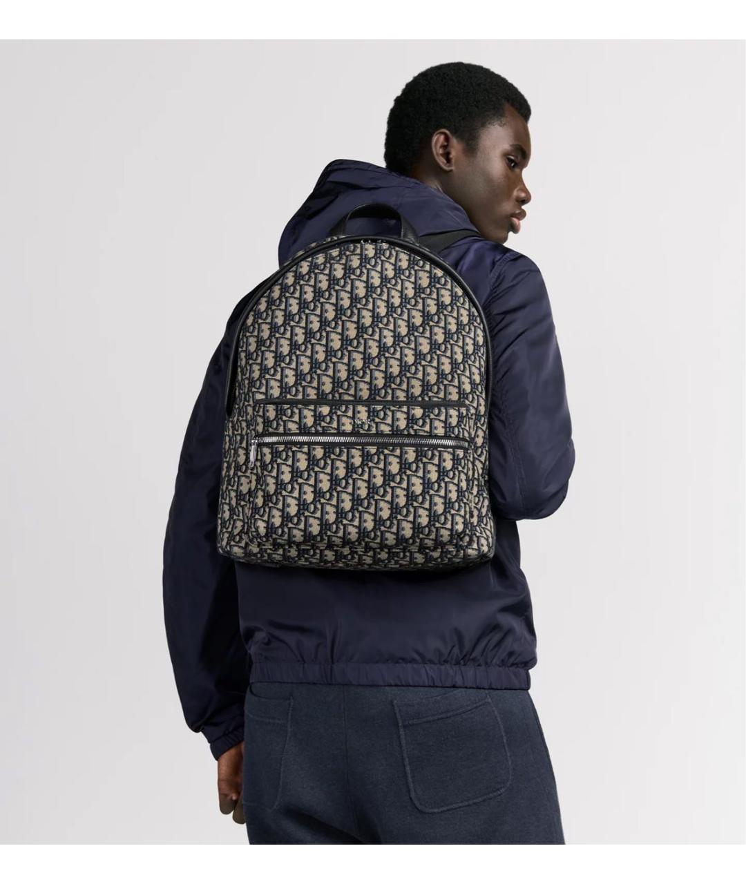 CHRISTIAN DIOR Бежевый тканевый рюкзак, фото 2