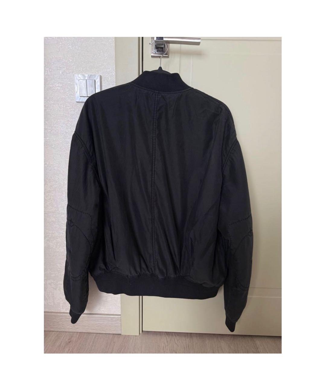 STONE ISLAND Антрацитовая шелковая куртка, фото 2