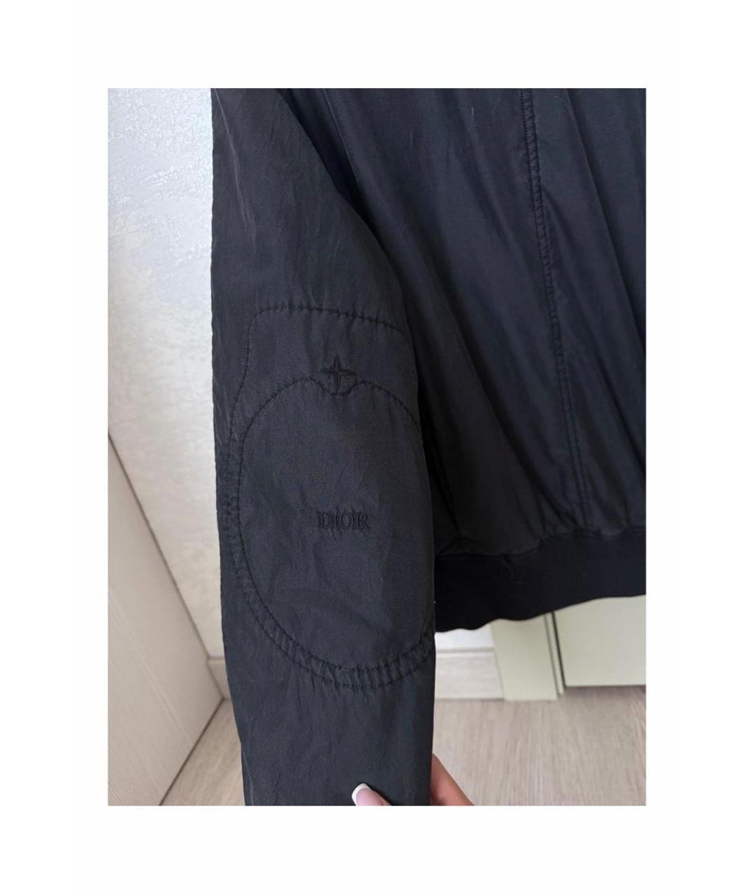 STONE ISLAND Антрацитовая шелковая куртка, фото 4