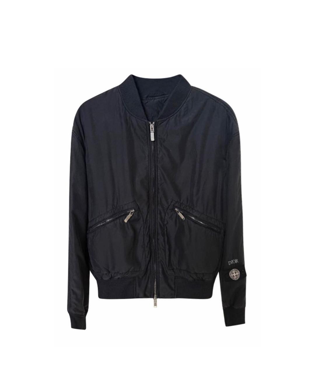 STONE ISLAND Антрацитовая шелковая куртка, фото 1