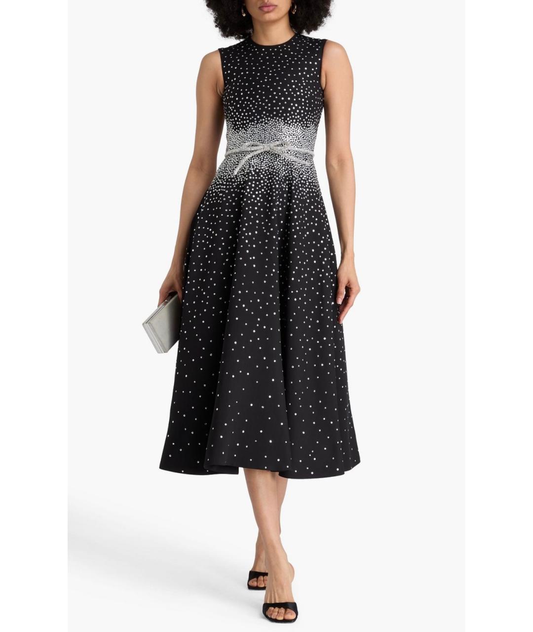 VALENTINO Черное хлопковое коктейльное платье, фото 2