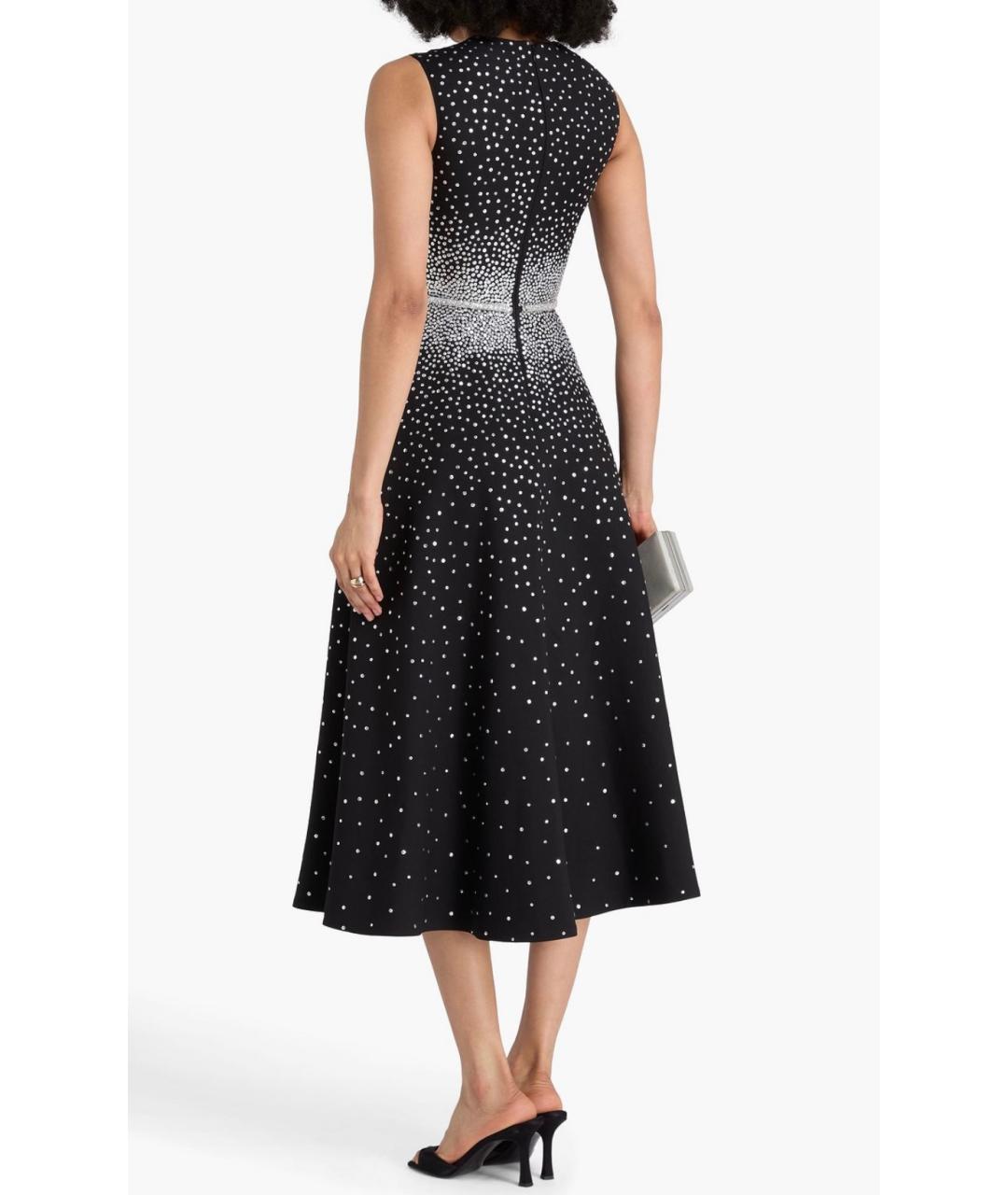 VALENTINO Черное хлопковое коктейльное платье, фото 3