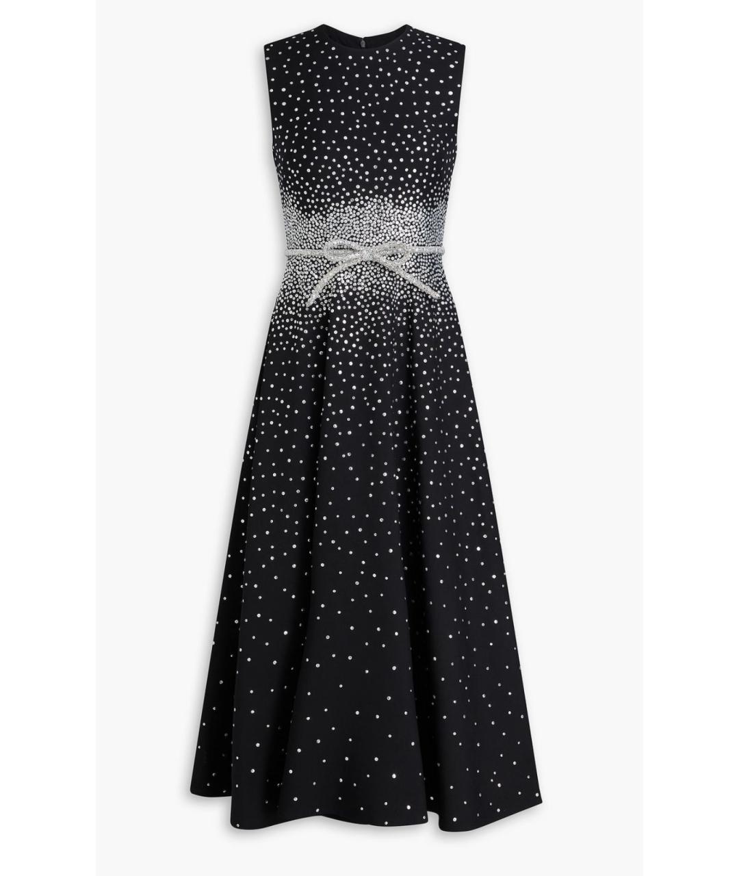 VALENTINO Черное хлопковое коктейльное платье, фото 5