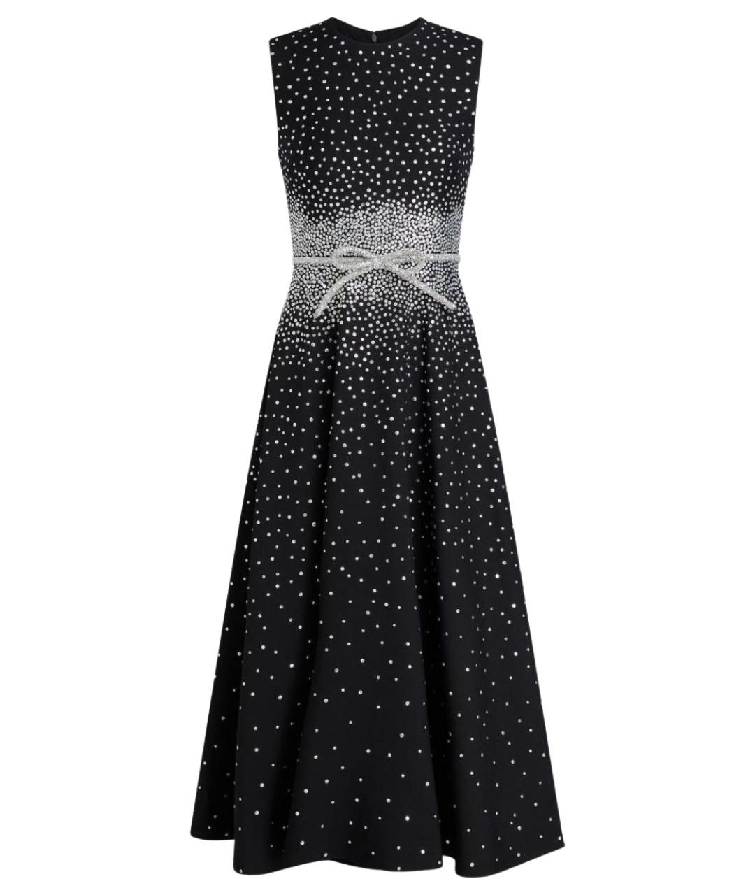 VALENTINO Черное хлопковое коктейльное платье, фото 1