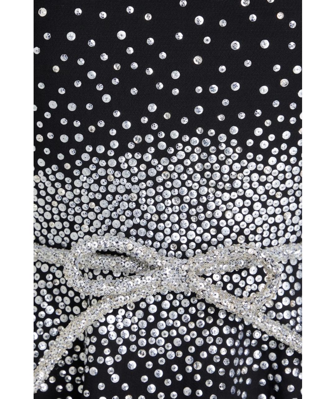 VALENTINO Черное хлопковое коктейльное платье, фото 4