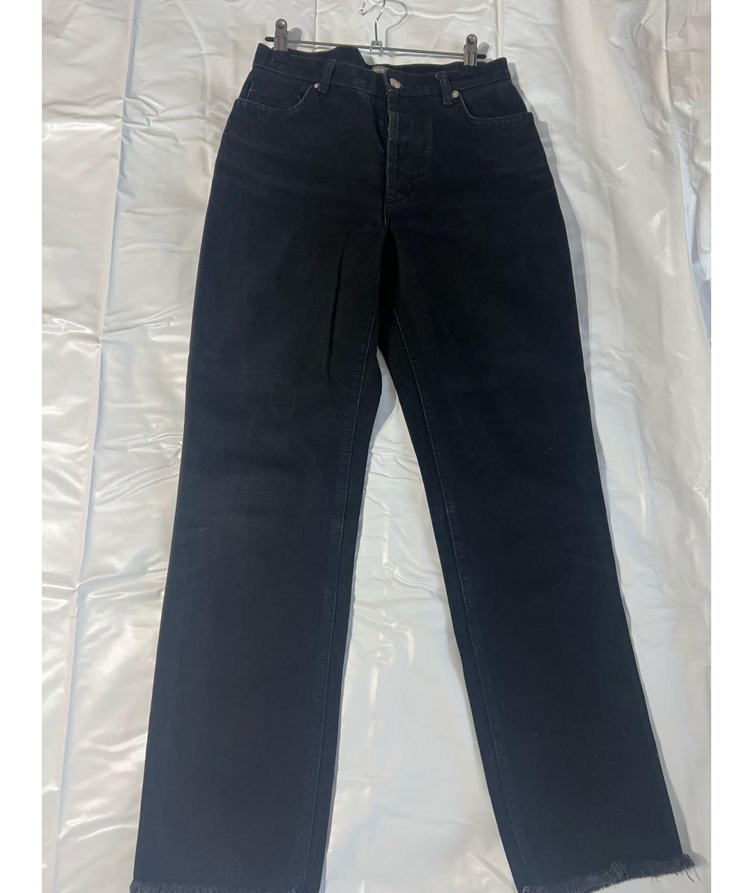 12 STOREEZ Черные хлопковые прямые джинсы, фото 9