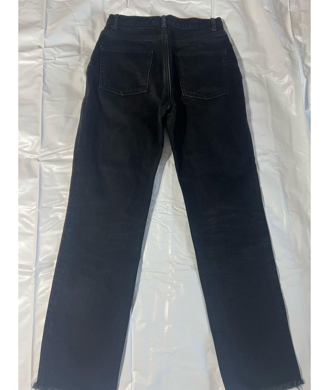 12 STOREEZ Черные хлопковые прямые джинсы, фото 2