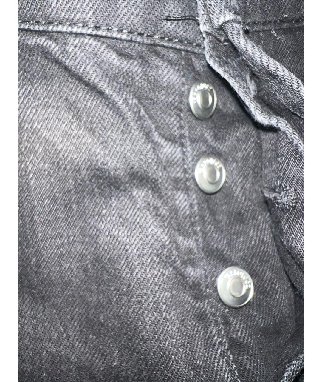 12 STOREEZ Черные хлопковые прямые джинсы, фото 7