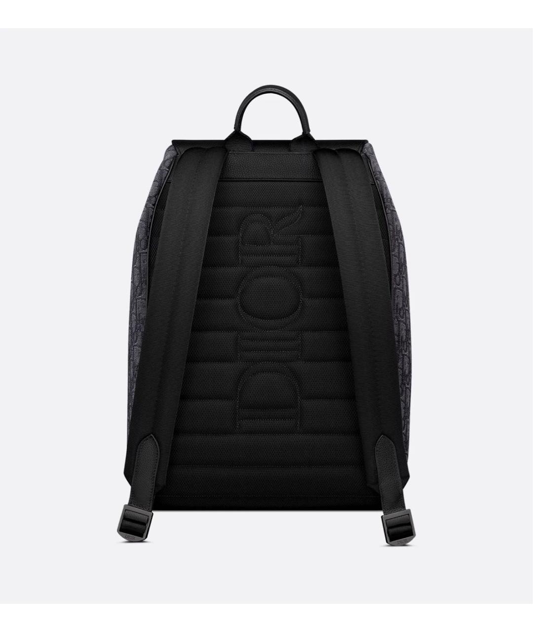 CHRISTIAN DIOR Черный тканевый рюкзак, фото 4