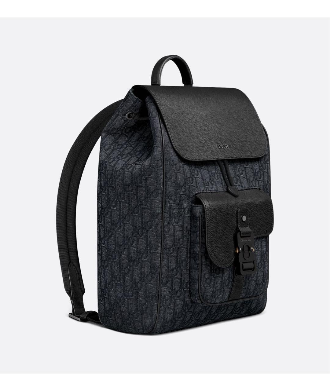 CHRISTIAN DIOR Черный тканевый рюкзак, фото 5