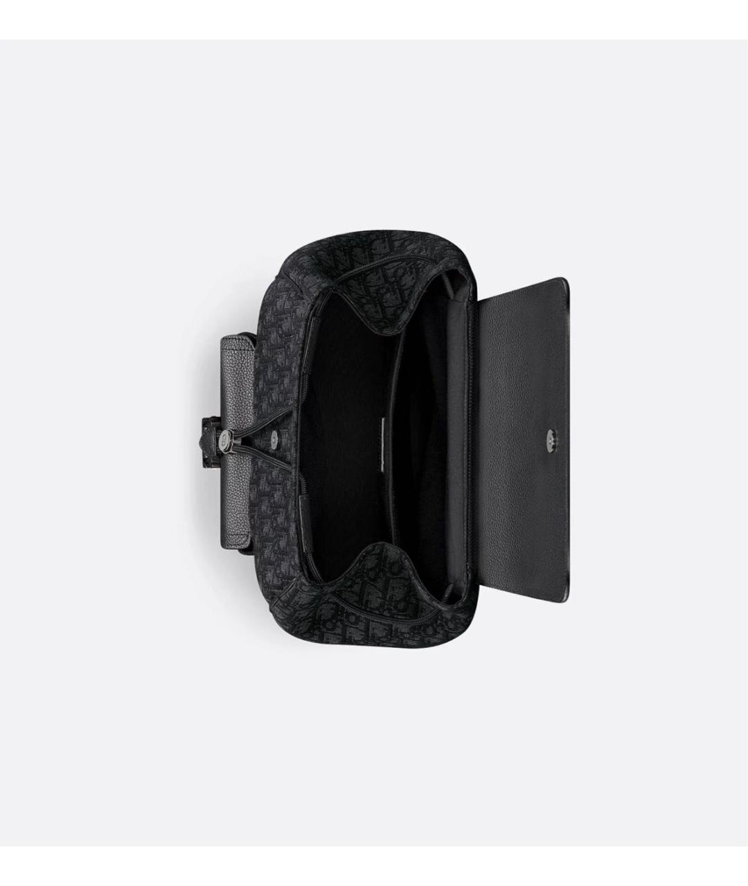 CHRISTIAN DIOR Черный тканевый рюкзак, фото 6